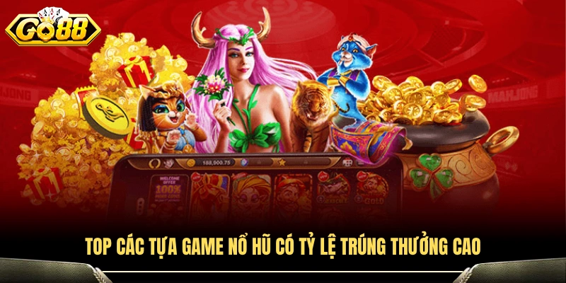 Danh sách game slot nổ hũ dễ trúng thưởng