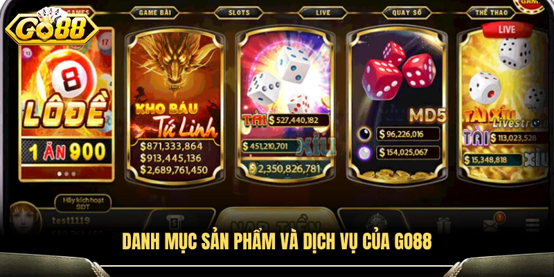 Hệ sinh thái sản phẩm và dịch vụ GO88