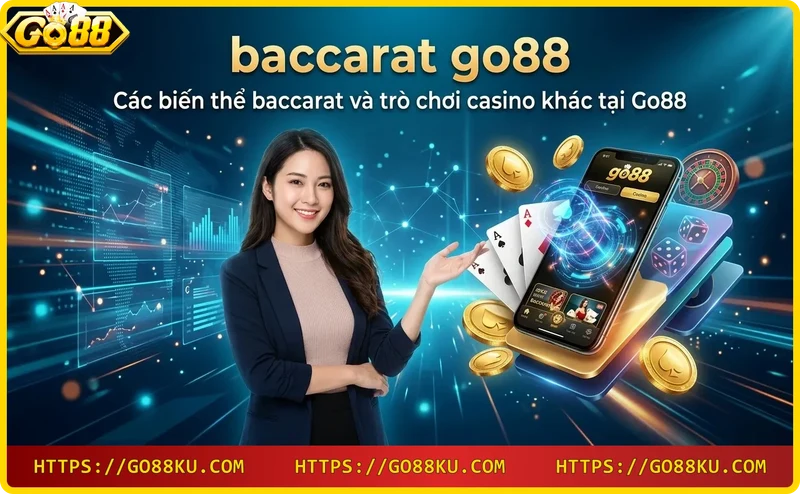 Baccarat Go88 – các biến thể baccarat và trò chơi casino khác tại Go88