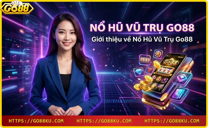 Slot vũ trụ Go88 với các biểu tượng hành tinh và phi thuyền