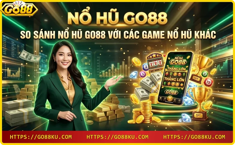 So sánh Nổ hũ GO88 với các game nổ hũ khác về tỷ lệ thưởng và tính năng