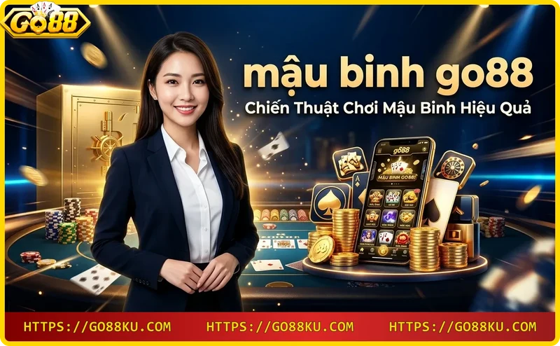 Tay người chơi xếp bài mậu binh với thùng phá sảnh nổi bật