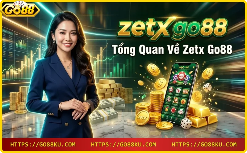 Tổng quan game Zetx trên Go88 với giao diện neon